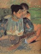 Mary Cassatt Banjo class Germany oil painting artist